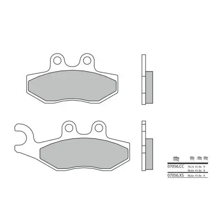 Expédié Aujourd’hui Plaquettes de frein Scooter Métal fritté BREMBO 07056XS