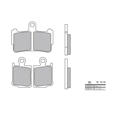 Expédition Rapide Plaquettes de frein route métal fritté BREMBO 07HO37SA