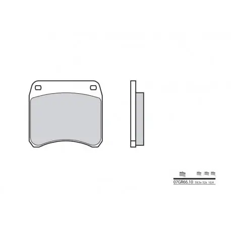 Promotion Plaquettes de frein Route carbone céramique BREMBO 07GR6610