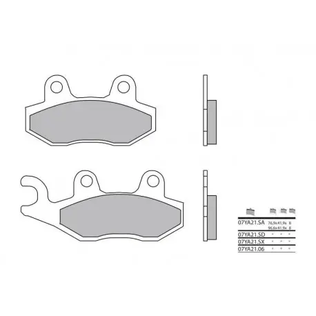 Plaquettes de frein BREMBO route carbone céramique 07YA2106 Must-Have