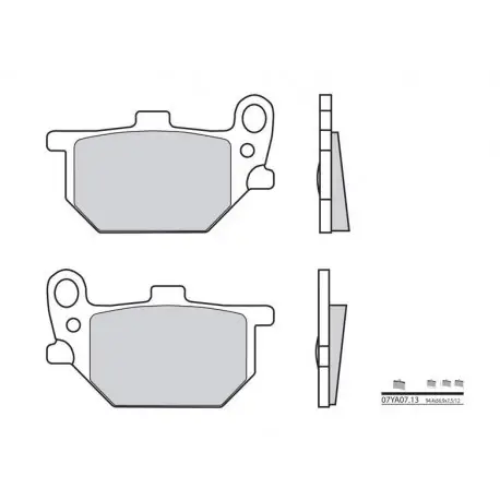 Commande En Gros Plaquettes de frein BREMBO route carbone céramique 07YA0713