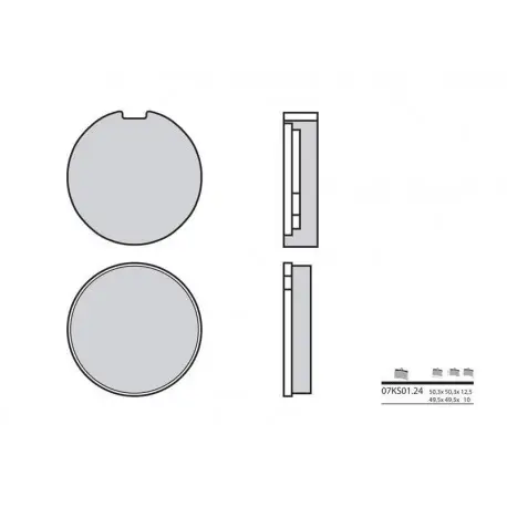 Plaquettes de frein BREMBO route carbone céramique 07KS0124 Prix Réduit