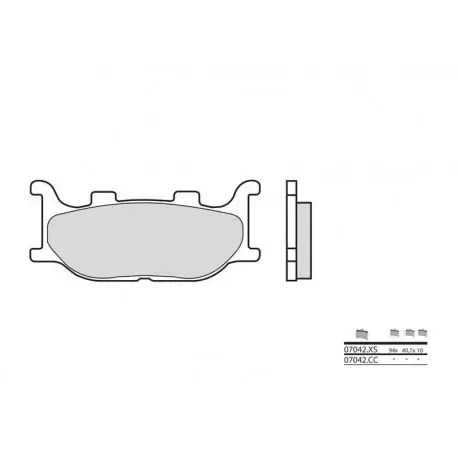 Commande En Gros Plaquettes de frein BREMBO Scooter métal fritté 07042XS