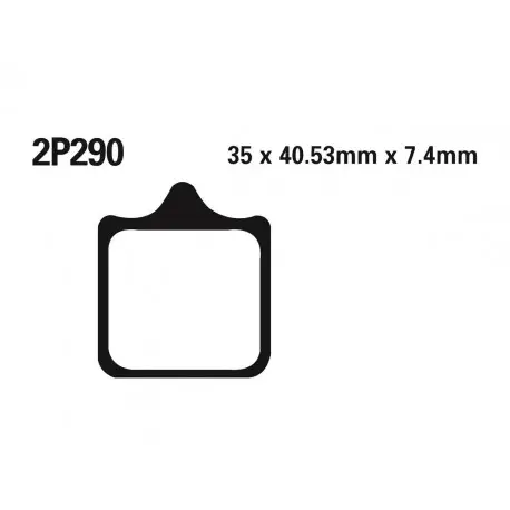 Plaquettes de frein route / Off-Road métal fritté NISSIN 2P-290ST Paiement Sécurisé