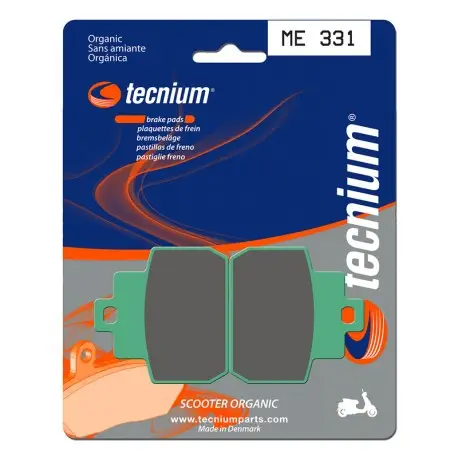 Plaquettes de frein TECNIUM Scooter organique ME331 Meilleure Vente