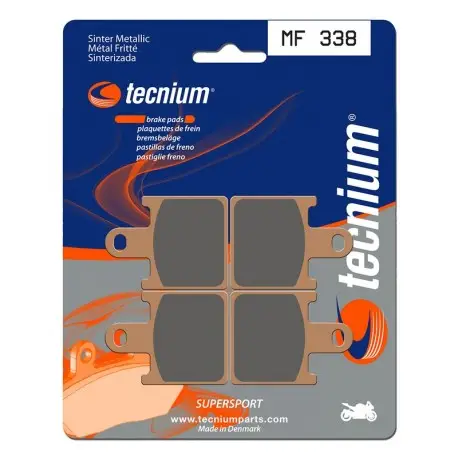 Retour Gratuit Plaquettes de frein Performance métal fritté TECNIUM MF338
