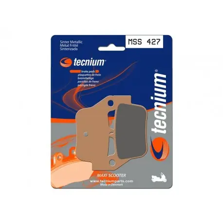 Remise Plaquettes de frein TECNIUM Maxi Scooter métal fritté MSS427