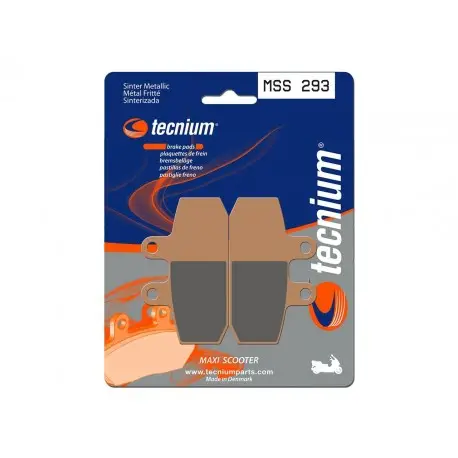 Authentique Plaquettes de frein Maxi Scooter métal fritté TECNIUM MSS293