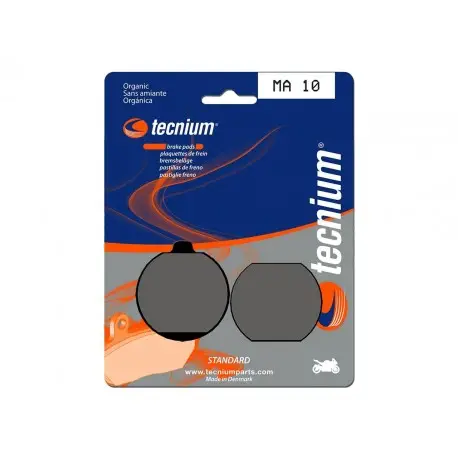 Promotion Plaquettes de frein route organique TECNIUM MA10