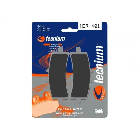 Plaquettes de frein TECNIUM Racing métal fritté carbone MCR401 Must-Have