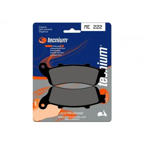 Plaquettes de frein Scooter organique TECNIUM ME222 Pas Cher