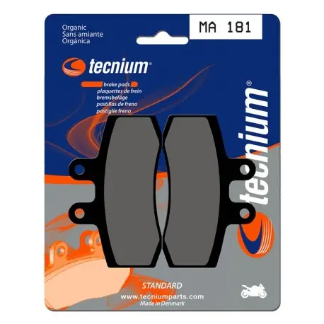 Plaquettes de frein Route organique TECNIUM MA181 Certifié