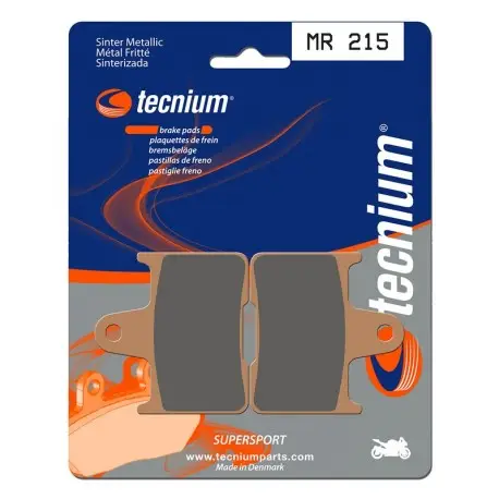 Plaquettes de frein moto Performance métal fritté TECNIUM MR215 Dernière Chance