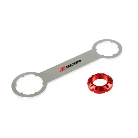 Ecrou de colonne de direction SCAR orange KTM SX 50 SX 65 SX 85 Prix Réduit