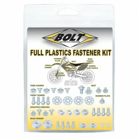 Bon Marché Kit vis complet de plastiques BOLT Honda CRF250R CRF250X CRF450R CRF450X