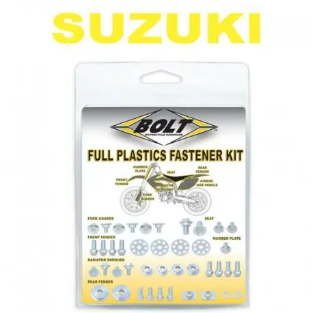 Kit vis complet de plastiques BOLT SUZUKI RMZ 250 RMZ 450 Prix Cassé