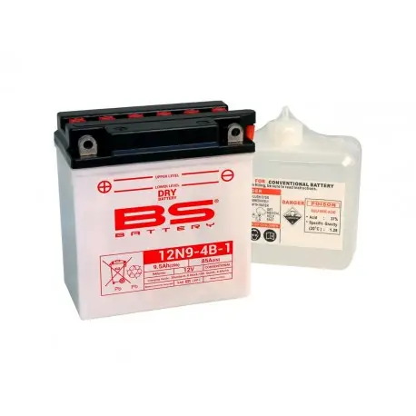 Prix Promo Batterie moto Tecnium 12 volts YB9-B / 12N9-4B-1