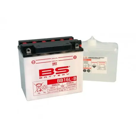 Affaire À Saisir Batterie moto BS BATTERY Haute-performance 12 Volts YB16L-B / 51911