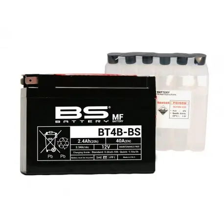 Batterie moto BS BATTERY Haute-performance 12 Volts YT4B-BS BT4B-BS Haute Qualité