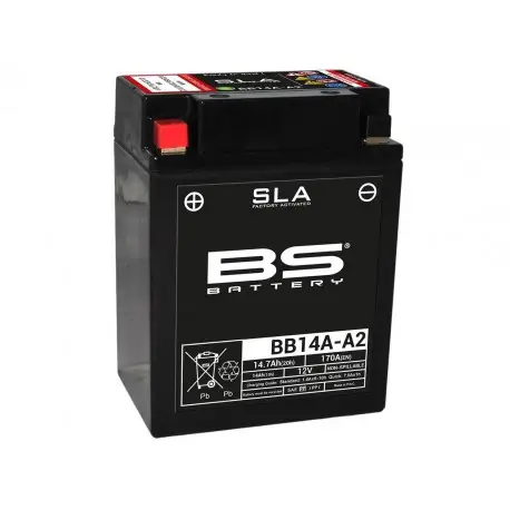 Meilleur Choix Batterie moto BS BATTERY SLA YB14A-A2 BB14A-A2
