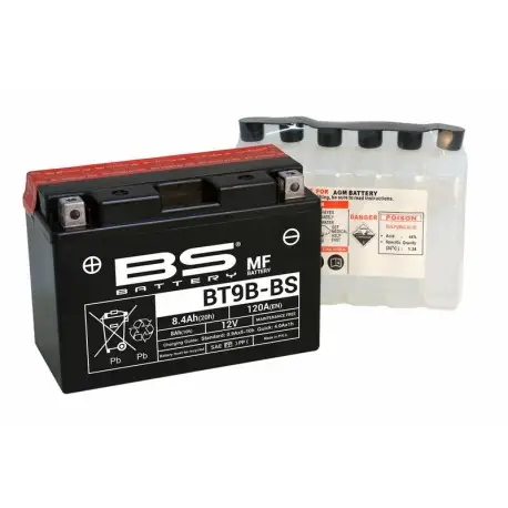 Meilleur Prix Batterie moto BS BATTERY Haute-performance 12 Volts YT9B-BS BT9B