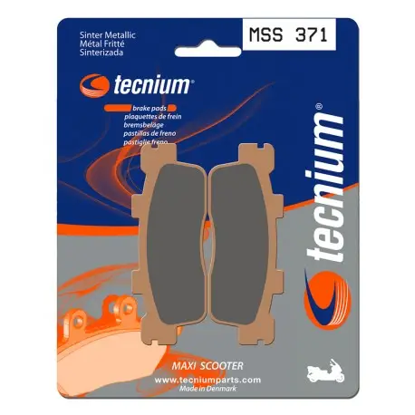 Plaquettes de frein Maxi Scooter métal fritté TECNIUM MSS371 Prix Choc