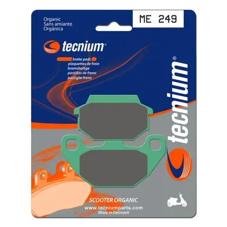 Plaquettes de frein organique Scooter TECNIUM ME249 Jusqu’à Épuisement Des Stocks