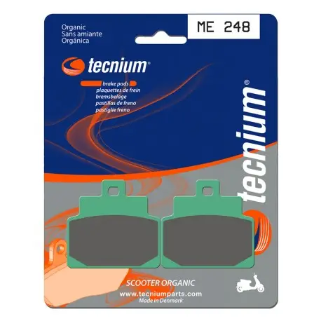 Plaquettes de frein Scooter organique TECNIUM ME248 Marque