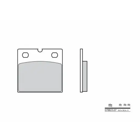 Plaquettes de frein route carbone céramique BREMBO 07BB2307 Promotion