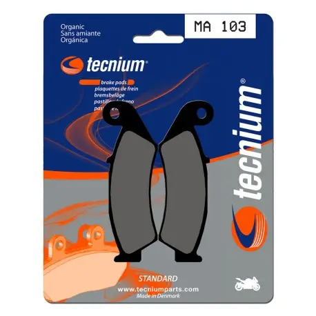 Plaquettes de frein Route organique TECNIUM MA103 Soldes