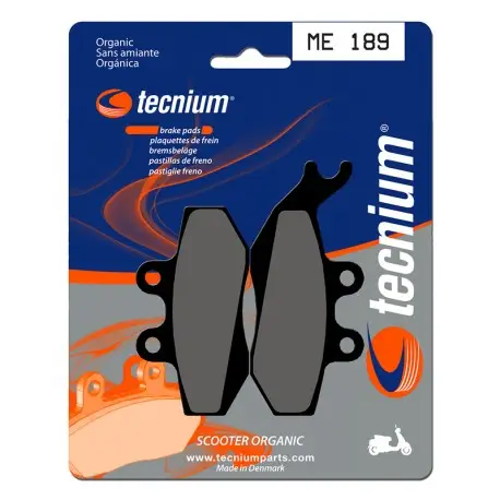 Plaquettes de frein Scooter organique TECNIUM ME189 Commander Maintenant