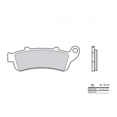 Meilleure Vente Plaquettes de frein Scooter métal fritté BREMBO 07072XS