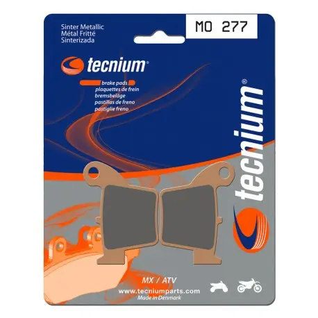 Plaquettes de frein MX/Quad métal fritté TECNIUM MO277 Offre Du Jour