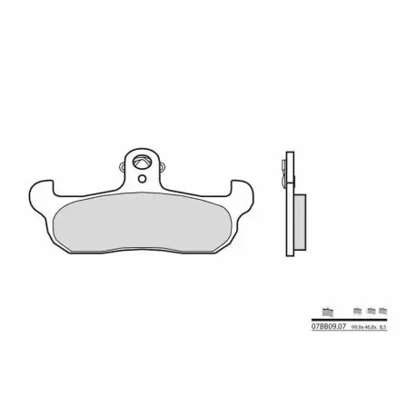 Commande En Gros Plaquettes de frein Moto Carbone Céramique BREMBO 07BB0907