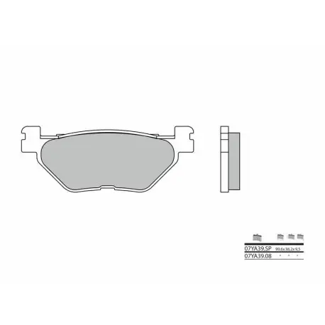 Meilleur Prix Plaquettes de frein moto route métal fritté BREMBO 07YA39SP