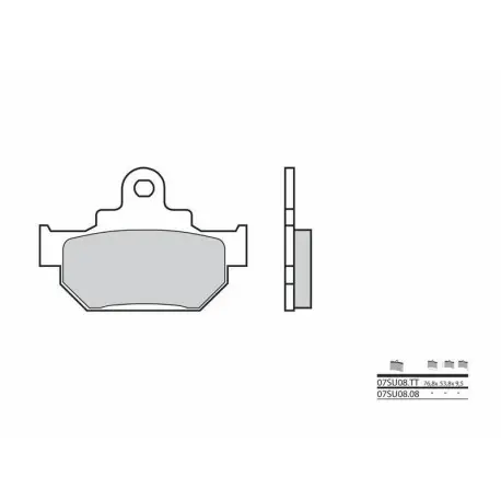 Plaquettes de frein BREMBO carbone céramique 07SU0808 Achat Immédiat