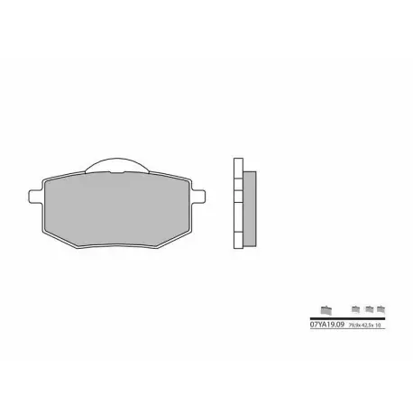 Livraison Gratuite Plaquettes de frein moto BREMBO 07YA1909 organique