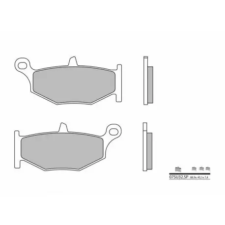 Plaquettes de frein BREMBO route métal fritté 07SU32SP Top Vente