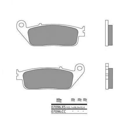 Plaquettes de frein BREMBO Scooter carbone céramique 07096CC Quantité Limitée