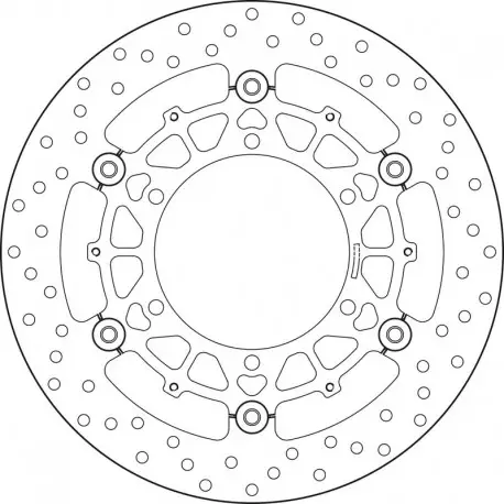 Disque de frein moto BREMBO Oro rond flottant 78B40846 Remise