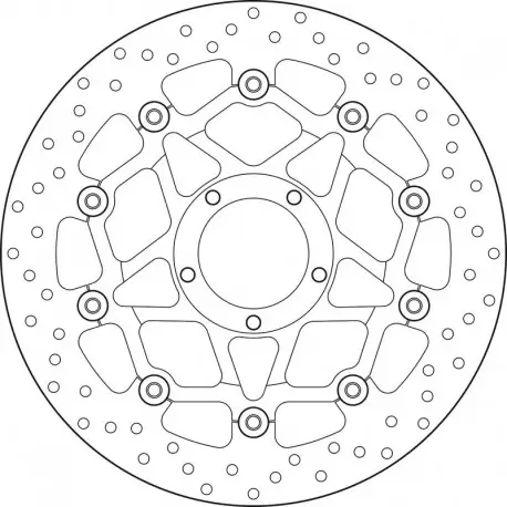 Disque de frein moto BREMBO ORO FLOTTANT 78B408A4 Satisfait Ou Remboursé
