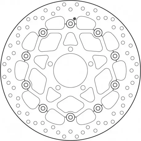Disque de frein BREMBO Série Oro Flottant 78B408B5 Haute Qualité