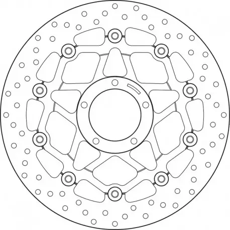 Disque de frein BREMBO ORO 78B40878 ROND FLOTTANT Dernière Chance