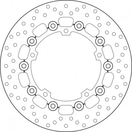 Disque de frein BREMBO Oro flottant 78B40837 Offre Du Jour