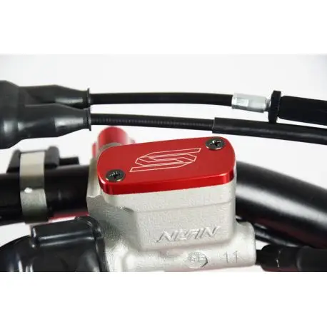 Bon Plan Couvercle de maitre-cylindre avant SCAR rouge HONDA CR CR-F KAWASAKI KX-F