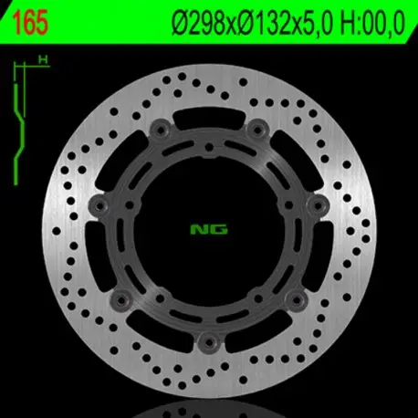Commander Maintenant Disque de frein NG BRAKES flottant 165