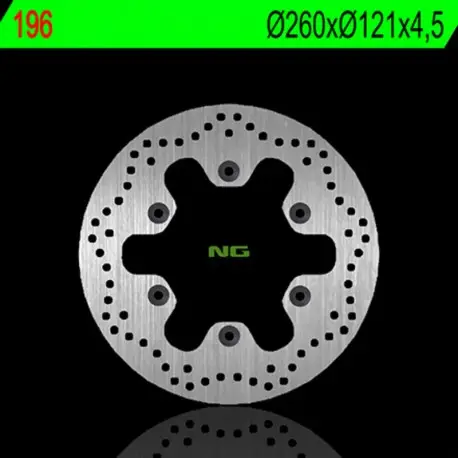 Prix Bas Disque de frein NG 196 Rond Fixe