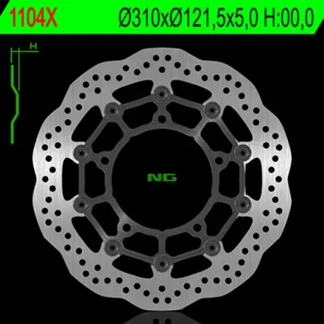 Super Prix Disque de frein WAVE NG 1104X Wave Flottant