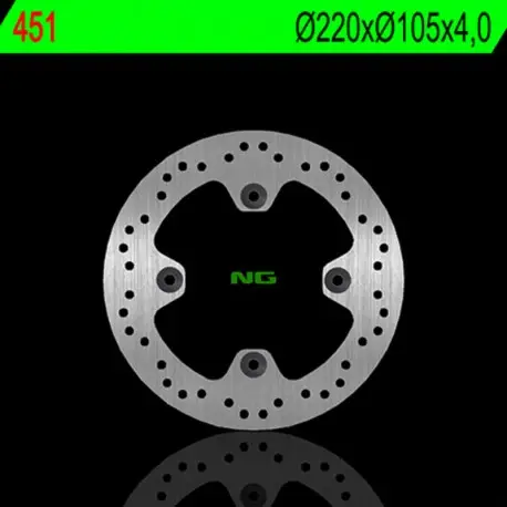 Meilleur Choix Disque de frein NG 451 Rond Fixe