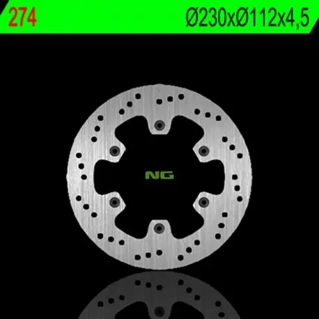 Nouveauté Disque de frein NG 274 Rond Fixe